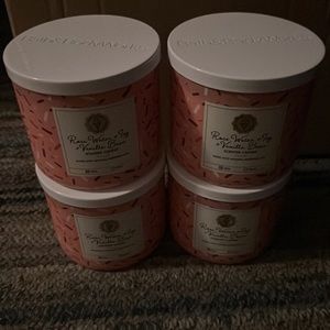 Bath and Body Works Rose Water & Ivy & Vanilla bean 3 wick Candles